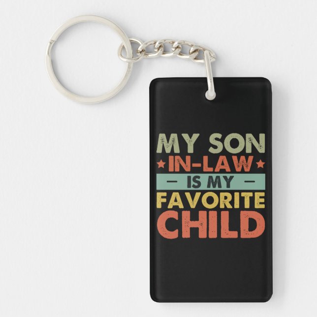 Porte-clefs Mon Fils En Droit Est Ma Famille Favorite Enfant D (Devant)