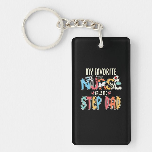 Porte-clefs Mon Infirmière Préférée M'Appelle Pas Papa (Devant)