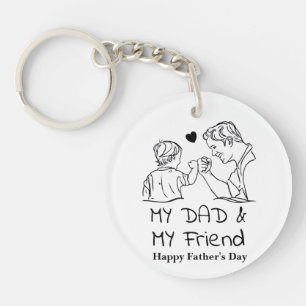 Porte-clefs Mon père et mon ami Je suis heureux de la Fête des