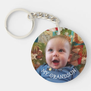Porte-clefs Mon petit-fils cadeau photo