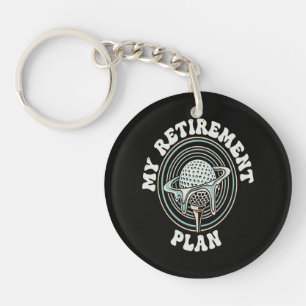 Porte-clefs Mon Plan De Retraite Golfe Retraité Golfeur