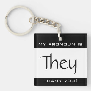 Porte-clefs Mon pronom est EUX