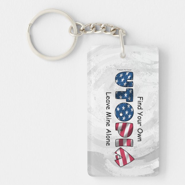 Porte-clefs Mon utopie (Devant)