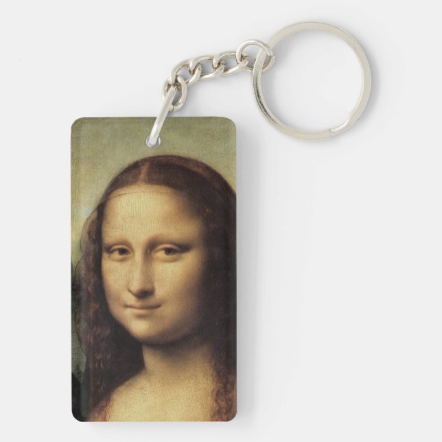 Porte-clefs Mona Lisa en détail par Leonardo da Vinci (Dos)