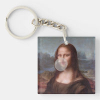 Mona Lisa souffle de bulle grise gomme