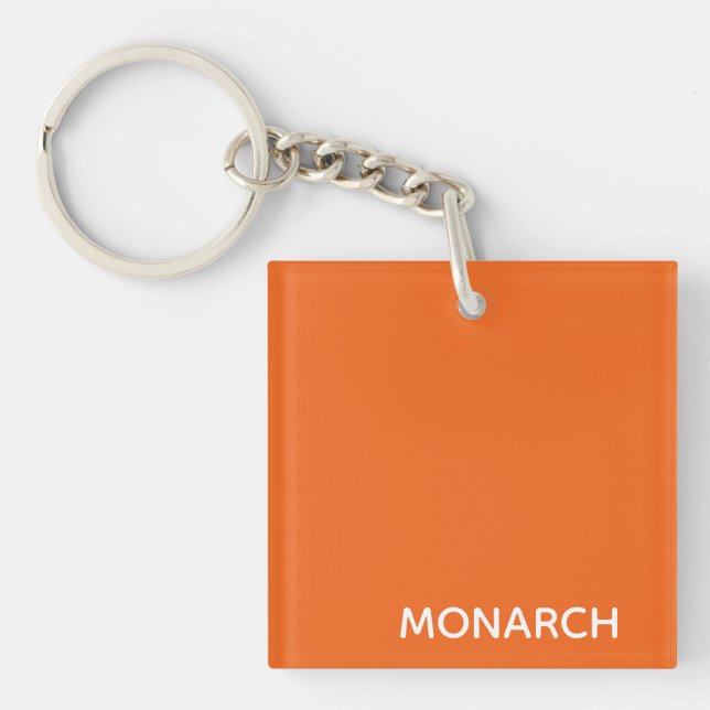 Porte-clefs Monarch butterfly orange color name (Devant)