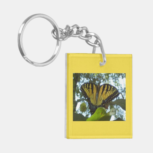 Porte-clefs Monarque jaune soleil (Devant gauche)