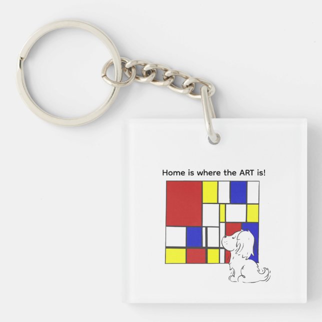 Porte-clefs Mondrian Inspired Chamomile (Devant)
