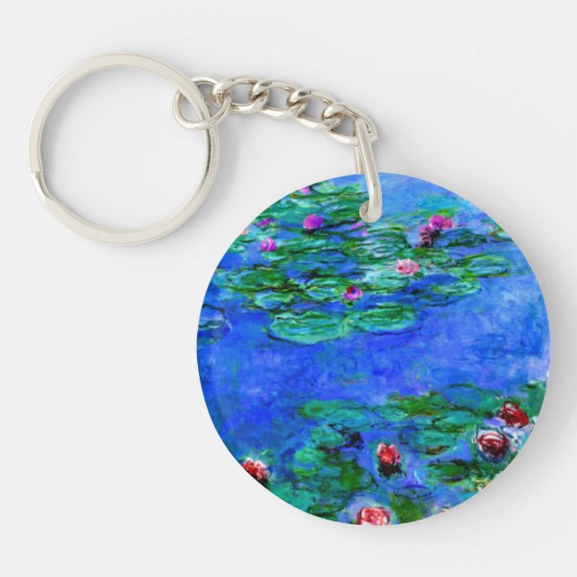 Porte-clefs Monet - Lys d'eau (rouge) (Devant)