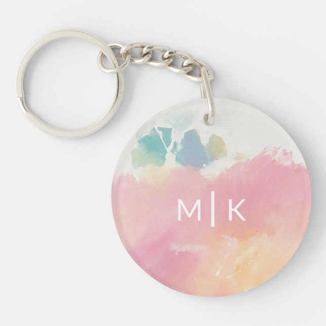 Porte-clefs Monogramme | ce que j'ai vu lors du réveil (Devant)