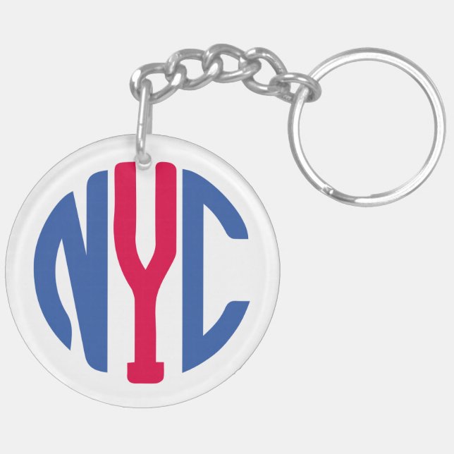 Porte-clefs monogramme de New York (Dos gauche)