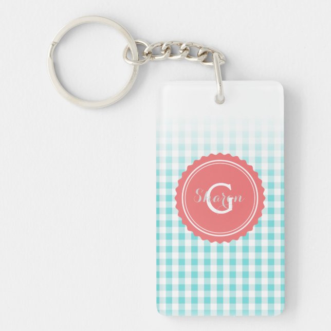 Porte-clefs monogramme de très bon goût chic de motif de (Devant)