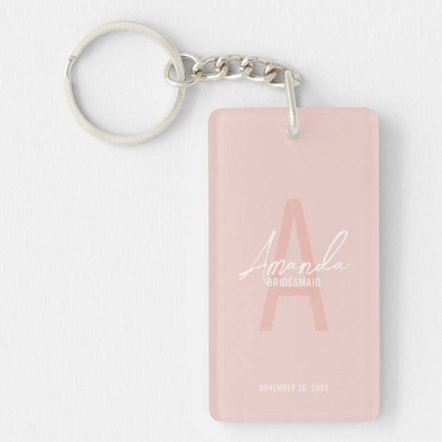 Porte-clefs Monogramme et nom d'une servante d'État moderne pe (Devant)