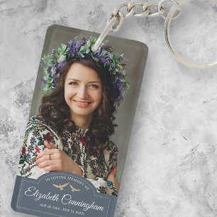 Porte-clefs Monogramme funéraire Monogramme classique Garde ph