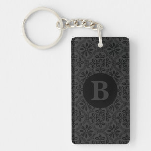 Porte-clefs Monogramme GS Thistle Damask