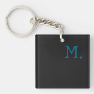 Porte-clefs Monogramme moderne Remplacer initial Ajouter le vô