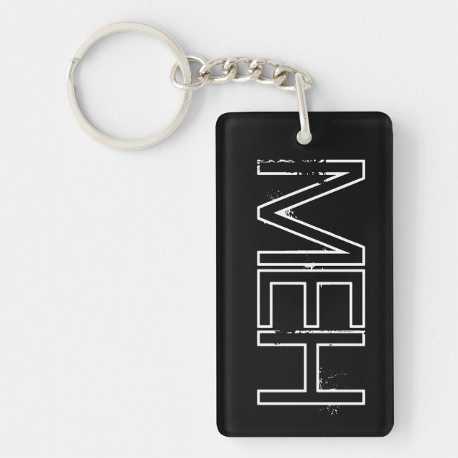 Porte-clefs Monogramme noir (Devant)