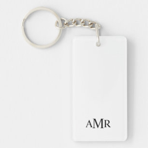 Porte-clefs Monogramme Personnalisé Classique