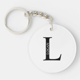 Porte-clefs Monogramme personnalisé et Porte - clé de nom