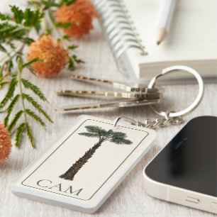 Porte-clefs Monogramme Prépa Arbre à Palmes Côtiers