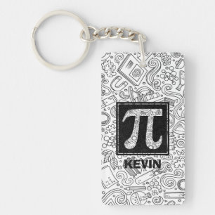 Porte-clefs Monogramme sur mesure - Symbole Pi
