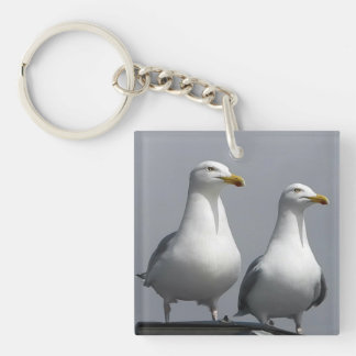 Porte-clefs Monsieur et Madame Gully Couple de Goélands Drôles