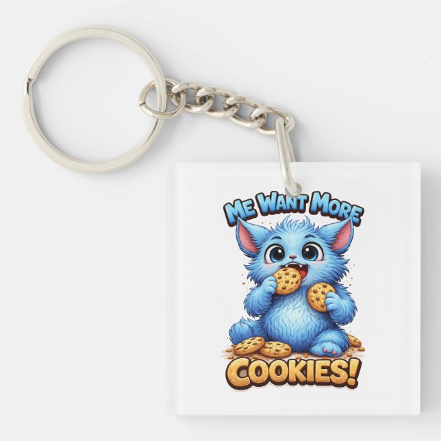 Porte-clefs Monstre Bleu (Devant)