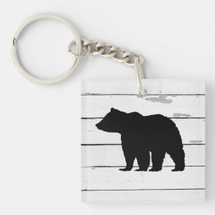 Porte-clefs Montagne du navire Silhouette de l'ours