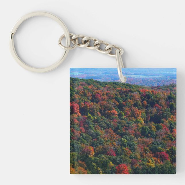 Porte-clefs Montagnes des Appalaches à l'automne (Devant)