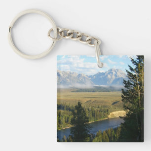 Porte-clefs Montagnes et rivière de Jackson Hole