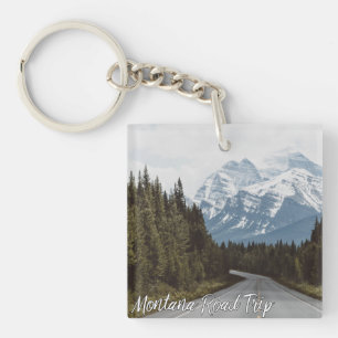 Porte-clefs Montagnes pittoresques de route de voyage par la