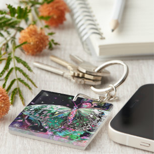 Porte-clefs Montée du papillon Green Hope