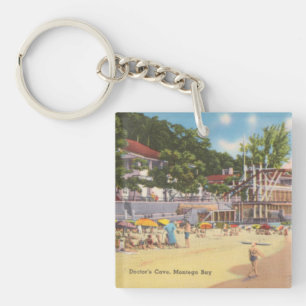 Porte-clefs Montego Bay, Jamaïque Photo Vintage - Doctor's Cav