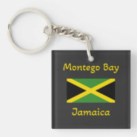 Montego Bay Jamaïque - Porte - clé du drapeau jama