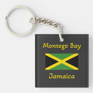 Porte-clefs Montego Bay Jamaïque - Porte - clé du drapeau jama