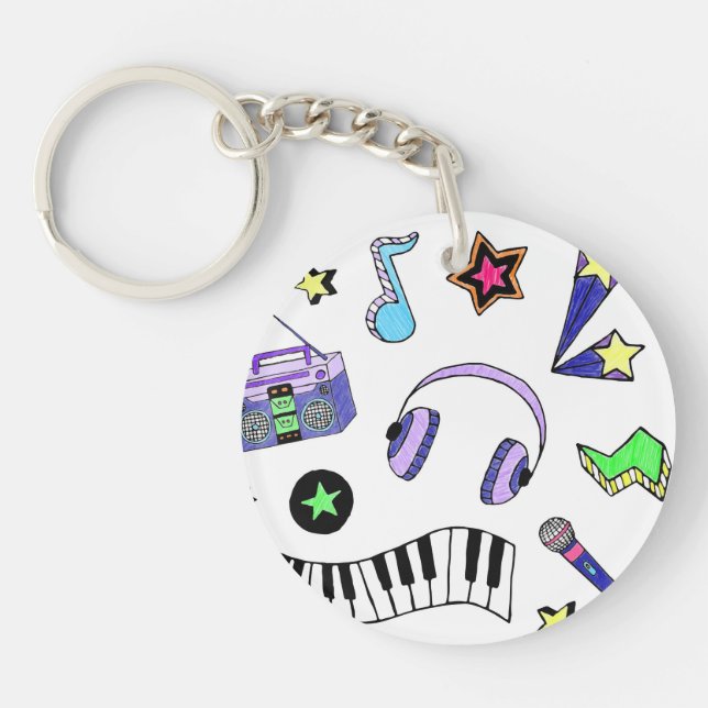 Porte-clefs Montez la musique (Devant)