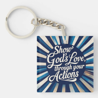 Porte-clefs Montrez au monde