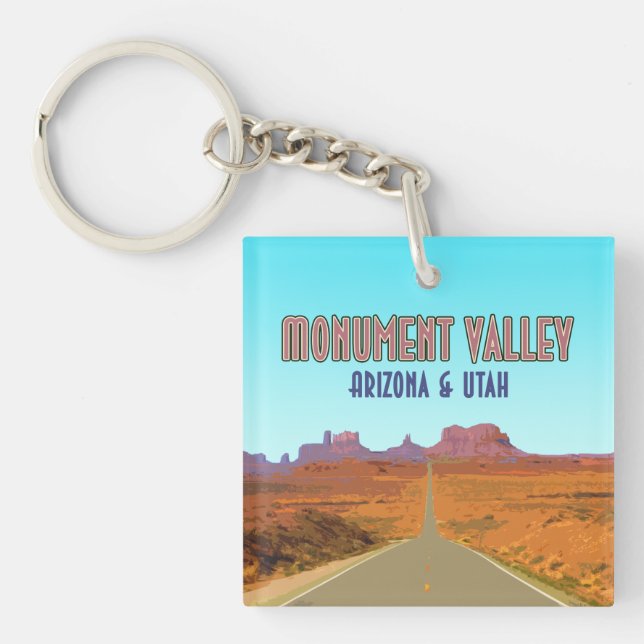 Porte-clefs Monument Valley Arizona Utah Vintage (Devant)