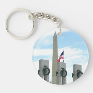 Porte-clefs Monument Washington et mémorial de la Seconde Guer