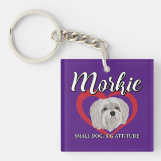 Porte-clefs Morkie - Petit chien, grande attitude - 3