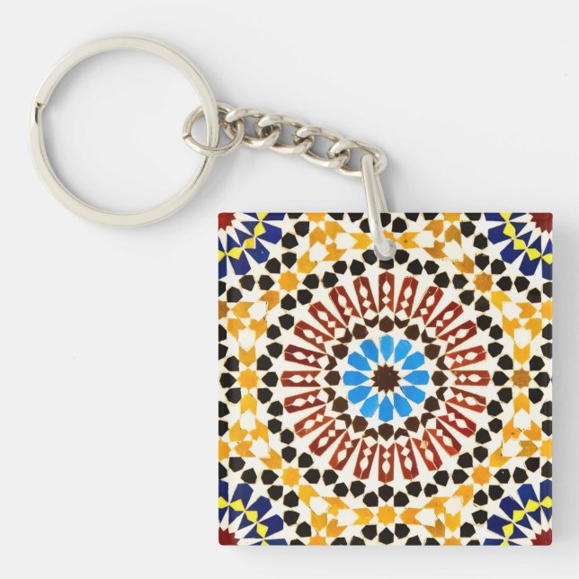 Porte-clefs Moroccan Zellige Harmony  (Devant)