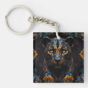 Porte-clefs Mosaic Leopard Majesty