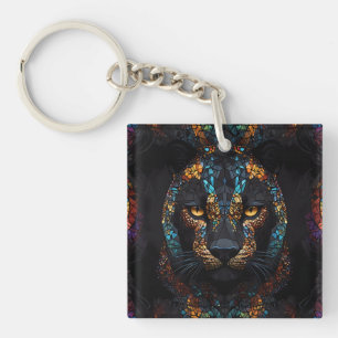 Porte-clefs Mosaic Panther Art