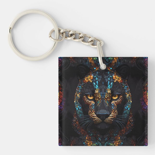 Porte-clefs Mosaic Panther Art (Devant)