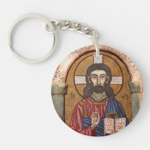 Porte-clefs Mosaïque ancienne de Jésus