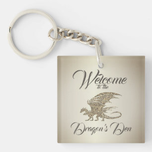 Porte-clefs Mosaïque Extraordinaire Dragon Golden Welcome