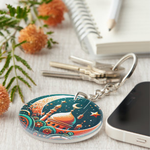 Porte-clefs Mosquée Crescent Moon
