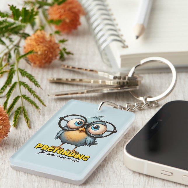 Porte-clefs mot d'oiseau (Devant droit)