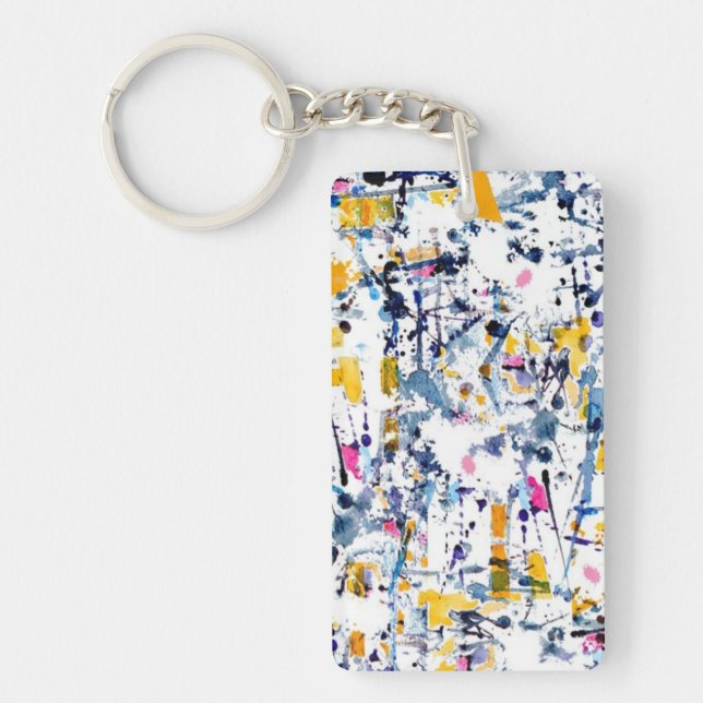 Porte-clefs motif Abstrait (Devant)
