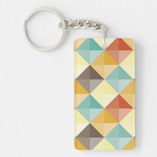 Porte-clefs motif Abstrait (Devant)